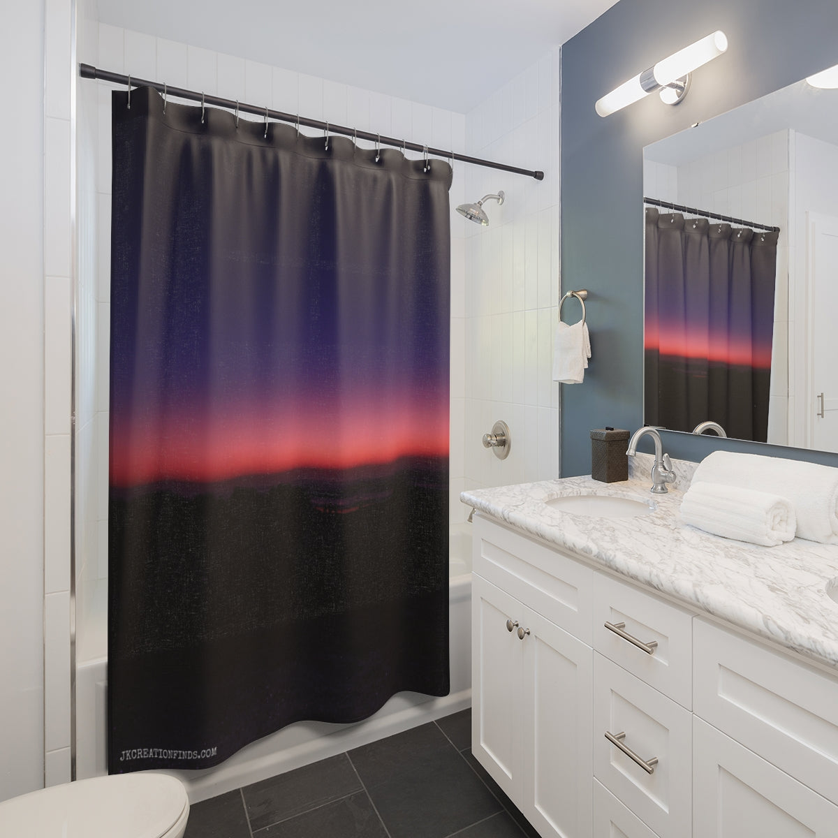 Beautiful Ombre Sunset Design Shower Curtain