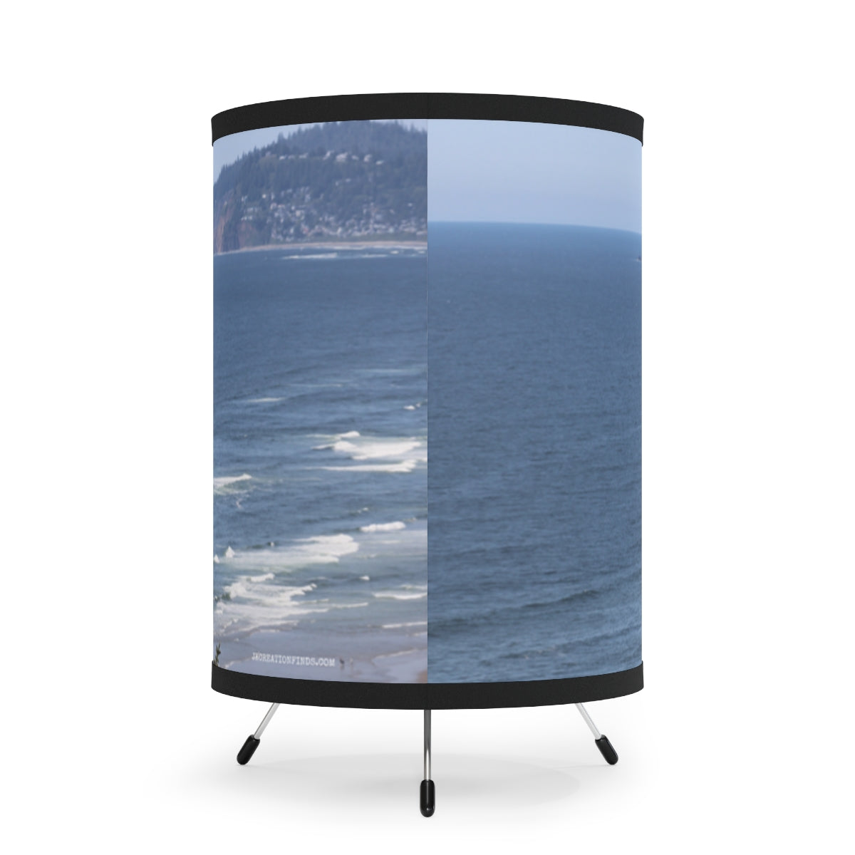 Coastal Ocean View Cylindrical Lamp Shade