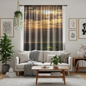 Sunset Ocean View Curtains for Living Room Decor