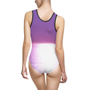 Purple and White Ombre Swimsuit for Women Swimsuit