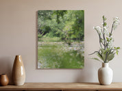Serene Green Forest and Pond Canvas Wall Art product