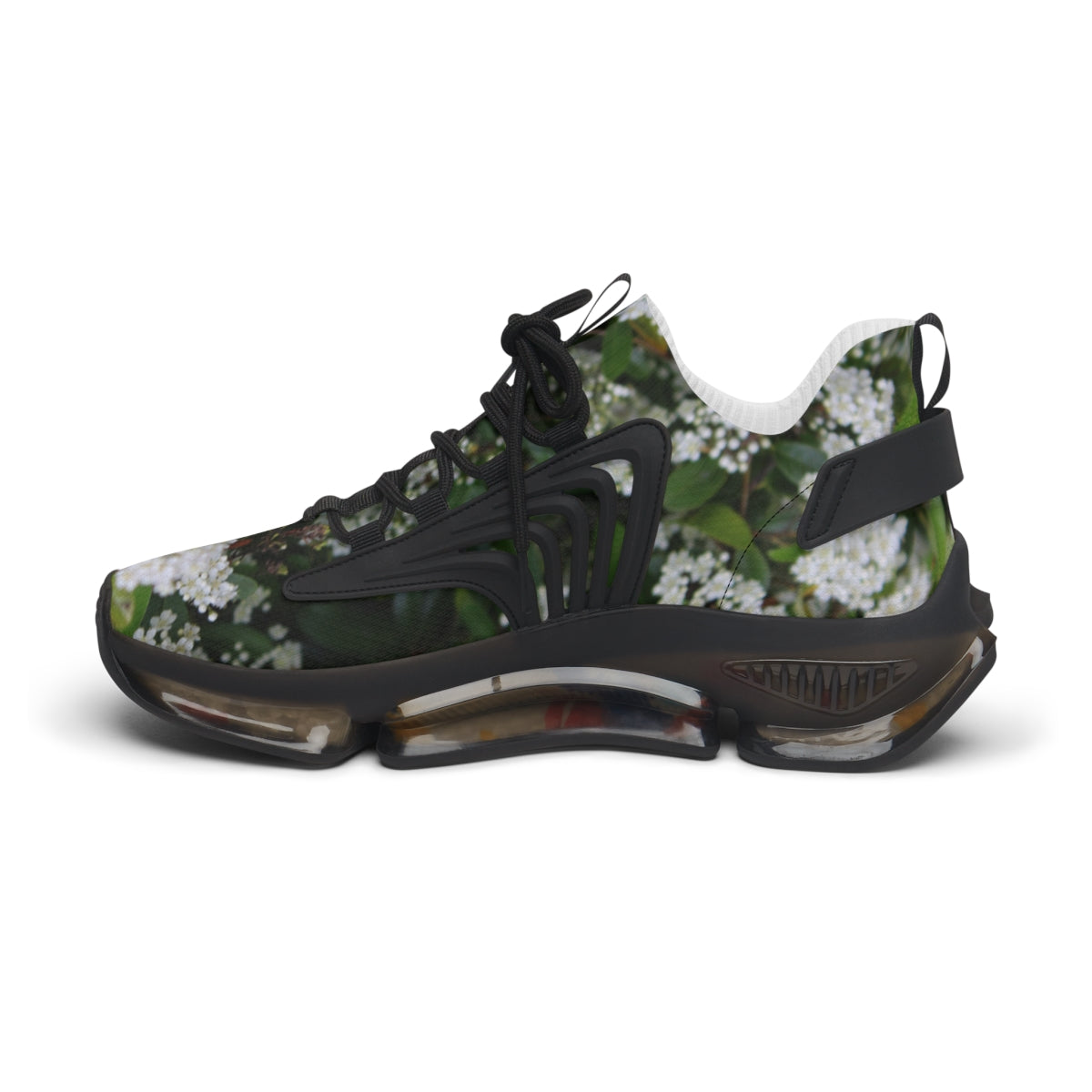 Elegant Floral Design Athletic Footwear for Men