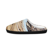 Abstract Earth-Toned Breathable Slip-on Shoe