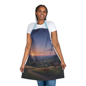Beautiful Sunset Scenic Printed Apron with Wildlife Scene