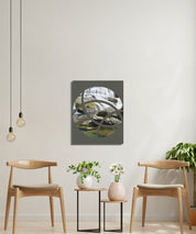 Modern Abstract Waterfall Wall Art Canvas product type