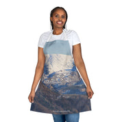 Mountain Range Scenic Print Kitchen Apron Chef Accessory