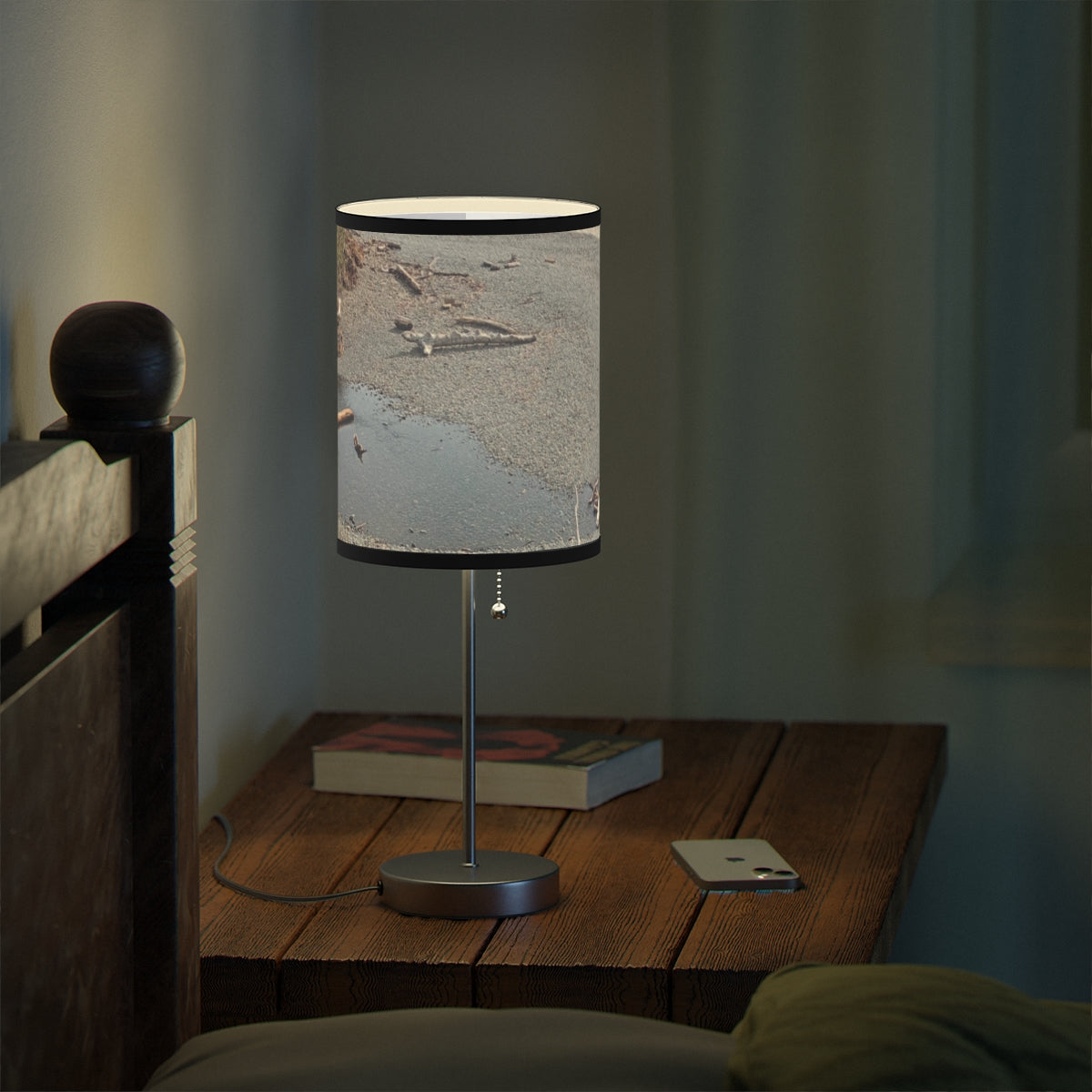 Coastal Beach Print Table Lamp Lighting