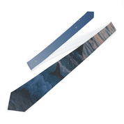 Ocean Waves and Whale Tail Print Tie