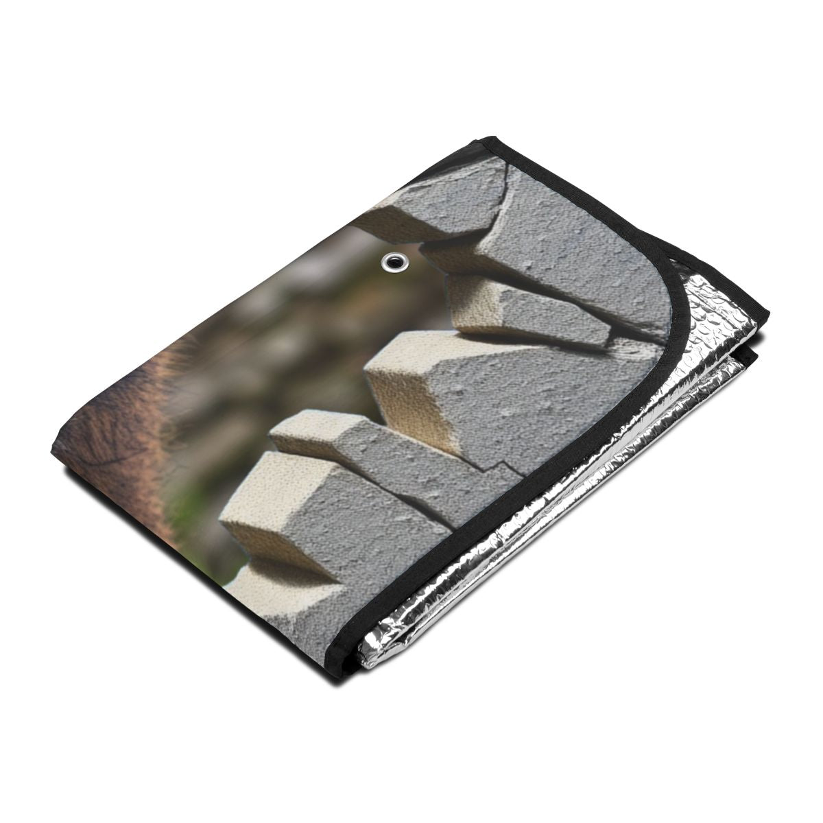 Automotive Reflective Sun Shade with Brick Pattern Design