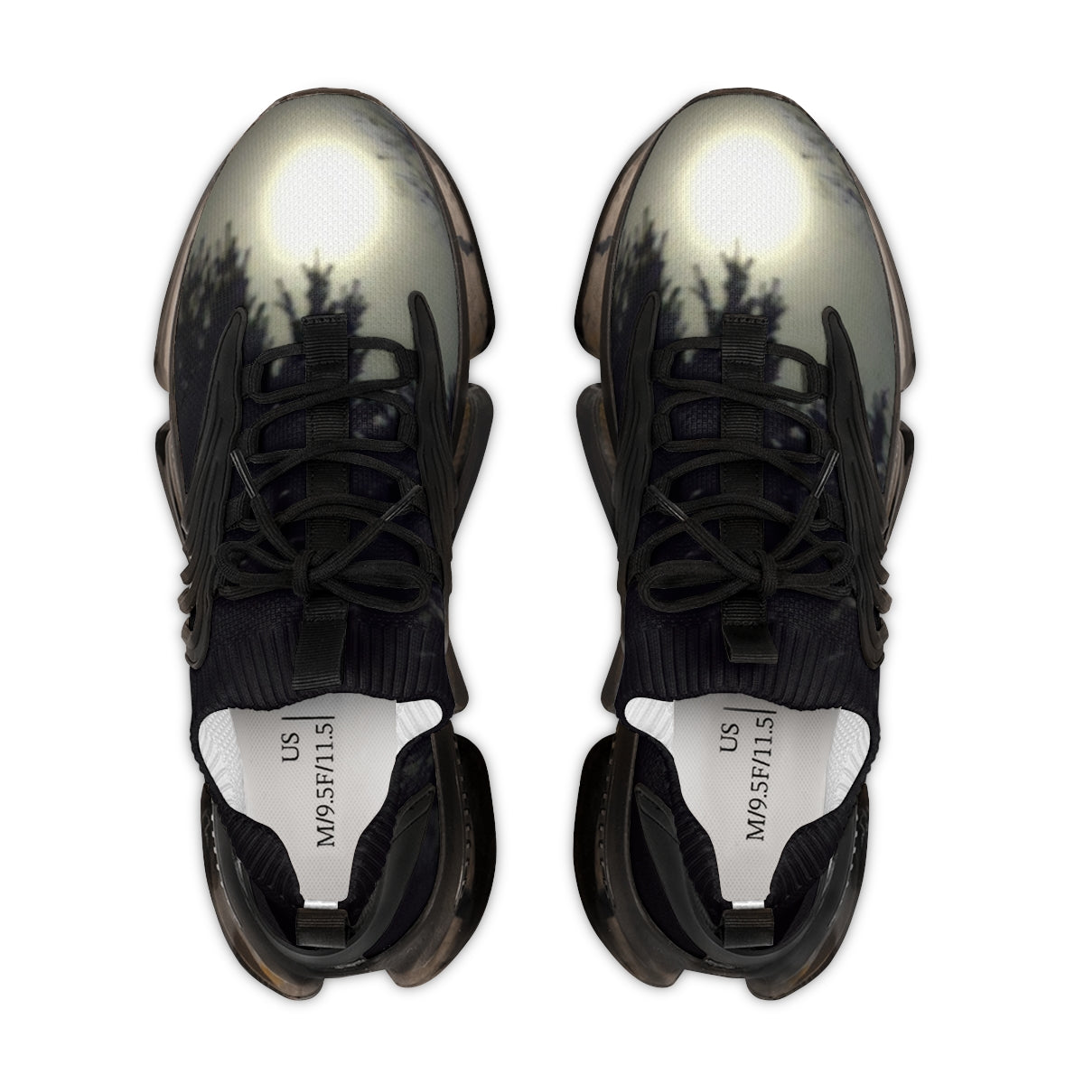 Mystic Moon Trees Silhouette Dark Athletic Shoe product type

Sneakers
Athletic Shoes
Running Shoes
Footwear
Moon Design
Tree Silhouette
Mystic Theme
Dark Aesthetic
Night Landscape
Forest Print
Nature Inspired
Black Shoes
Grey Tones
Unique Design
Streetwear
Casual Kicks
Performance Trainers
Abstract Art
Gothic Style
Outdoors Print