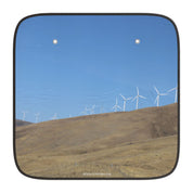 Wind Turbines on a Hill Scenic Car Sunshade Product