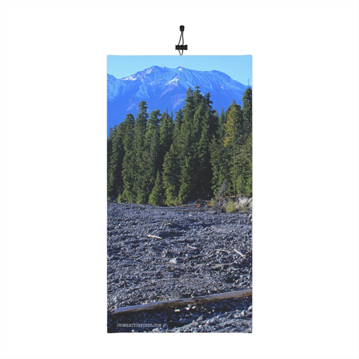 Scenic Mountain and Forest View Wall Tapestry