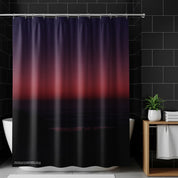 Gorgeous Sunset Design for Your Modern Shower Curtain