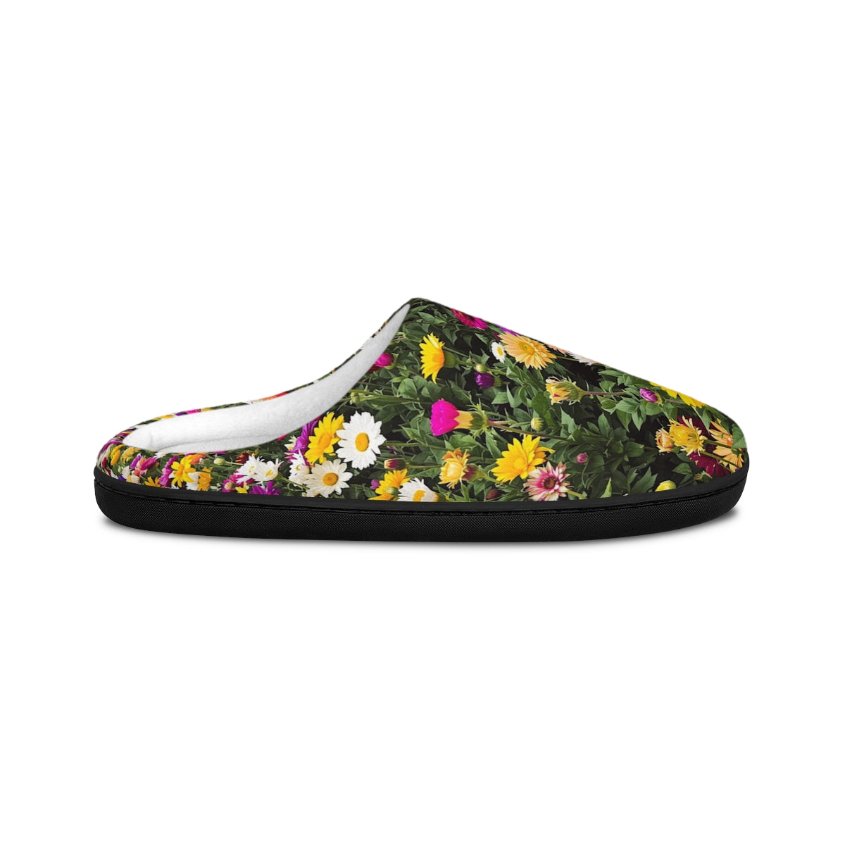Vibrant Floral Design Coziness Indoor-Outdoor Slipper