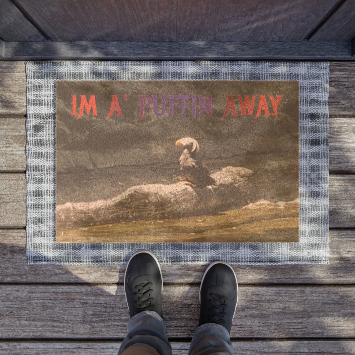 Im A' Puffin Away Decorative Doormat Product