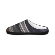 Stylish Black and White Stripes Slip-On Shoes
