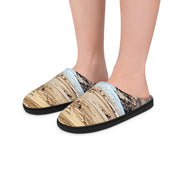 Abstract Wood Texture Artful Indoor Slippers product