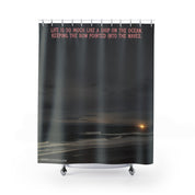 Life is Like a Ship on the Ocean Quote Shower Curtain