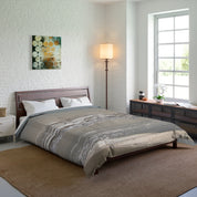 Abstract Art Piece in a Modern Bedroom Setting