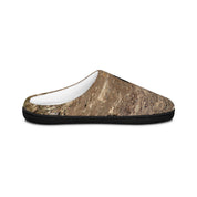 Brown Earthy Texture Print Casual Slide Footwear