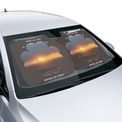 Sunset Scene Car Windshield Sunshade Accessory
