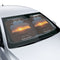 Sunset Scene Car Windshield Sunshade Accessory