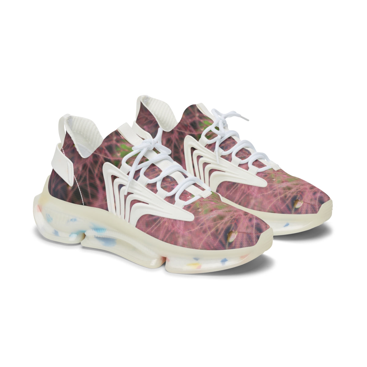 Stylish Pink and White Fashion Sneakers