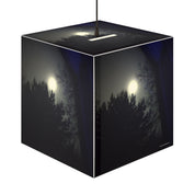 Dark Night Forest Scene Moonlit Cube Lamp Enchanting product type