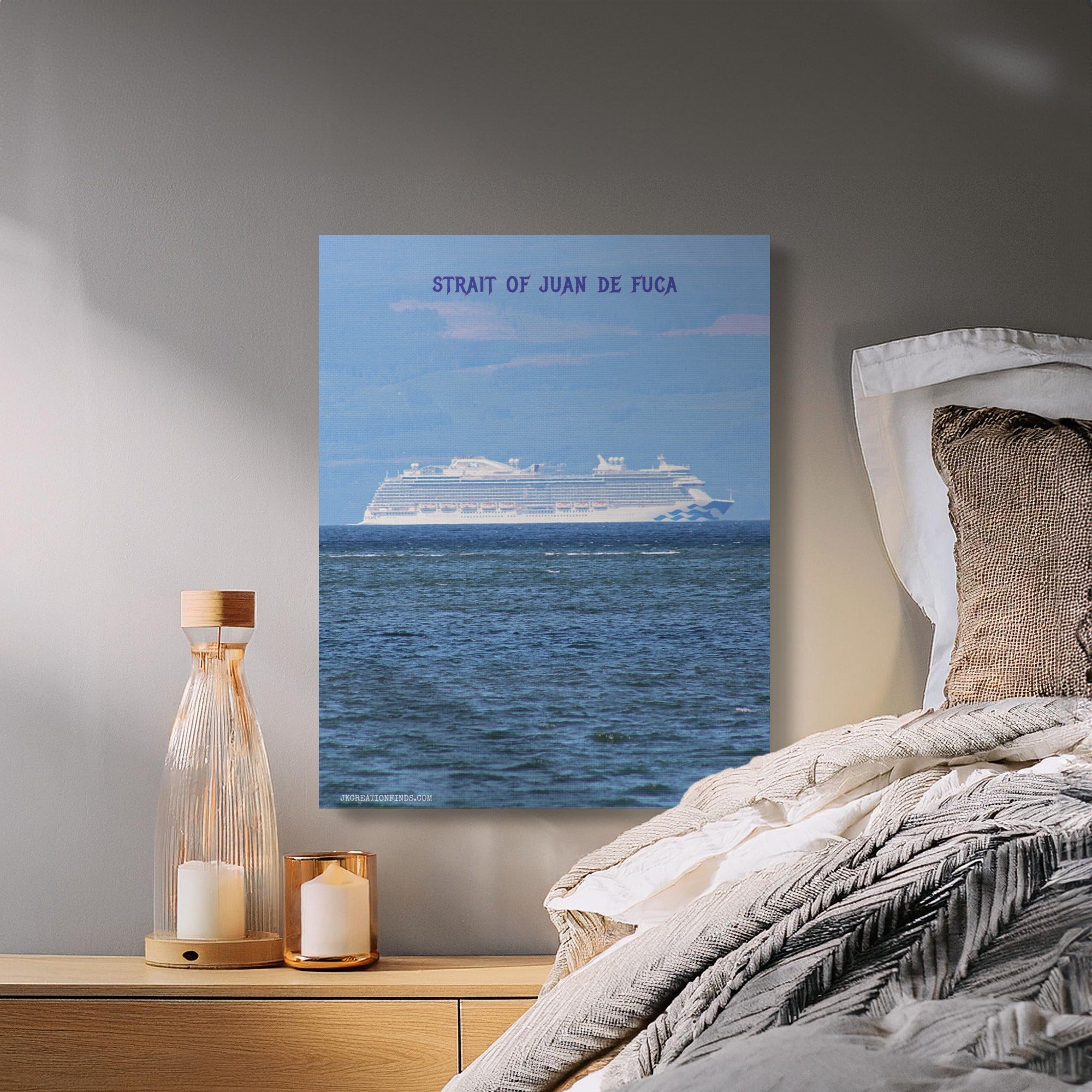 Strait of Juan De Fuca Cruise Ship Wall Art product type