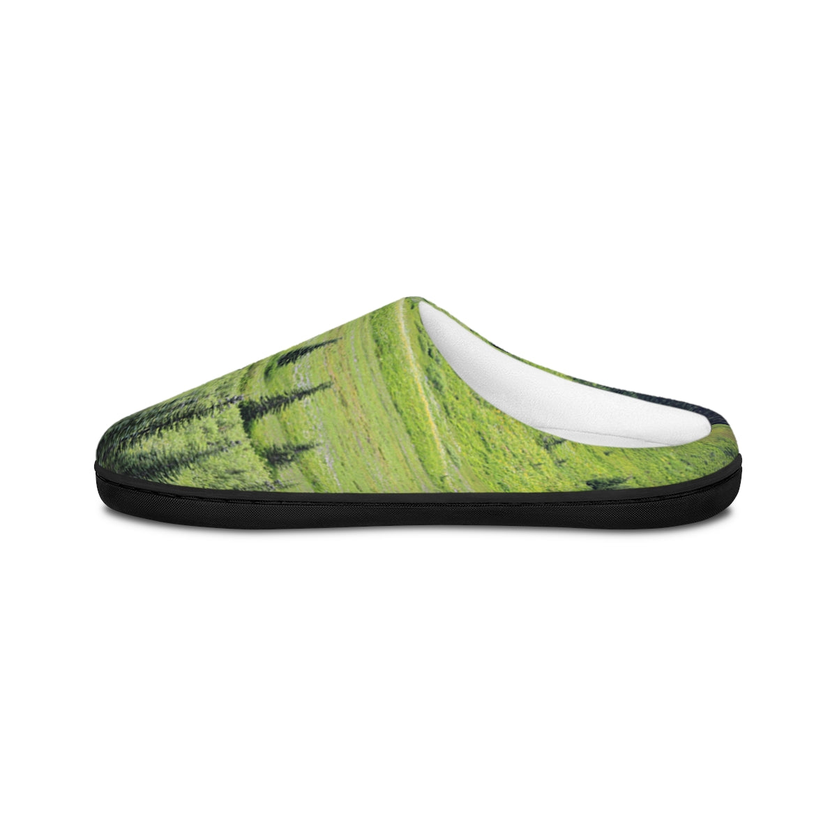 Cozy Green Nature-Themed Comfortable Slip-On Slippers