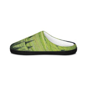 Cozy Green Nature-Themed Comfortable Slip-On Slippers