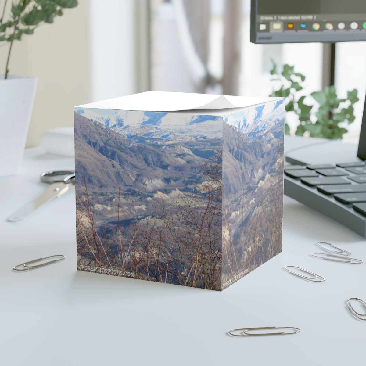 Scenic Mountain View Decorative Box for Desk Organization