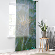 Dandelion Seed Window Curtain, Floral Print Curtain, Abstract Home Decor, Nature Inspired Window Covering, Botanical Curtain, Modern Art