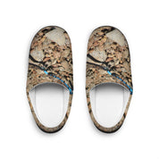 Dragonfly and Pebbles Print Cozy Indoor Slippers