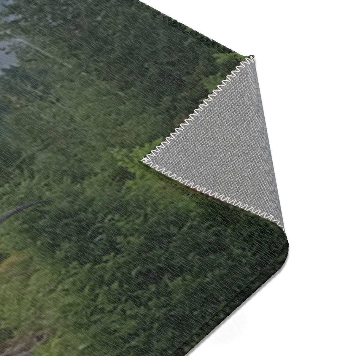 Forest Scenery Printed Corner-Stitched Home Decor Product