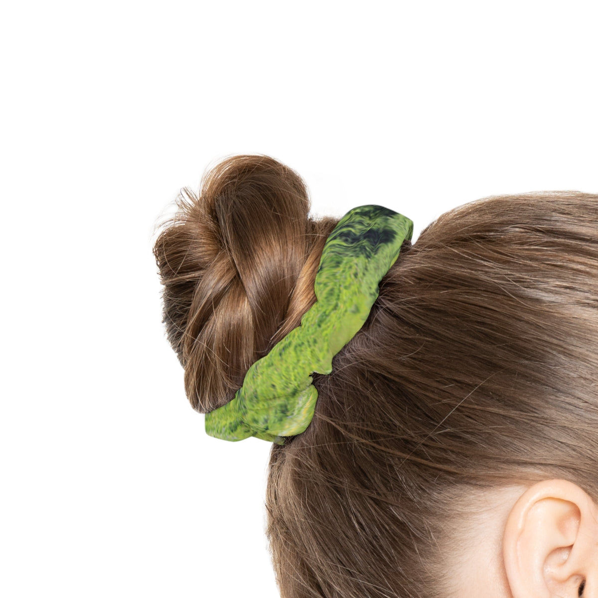 Stylish Neon Green Scrunchie for Hair Accessory