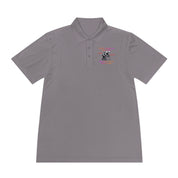 Men's Stylish Graphic Grey Polo Shirt Casual
