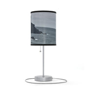 Coastal Landscape Photo Black and White Table Lamp