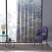 Mountain View Window Curtain, Snowy Peaks Curtains, Nature Scene Drapes, Scenic Landscape Window Treatment, Home Decor Curtains