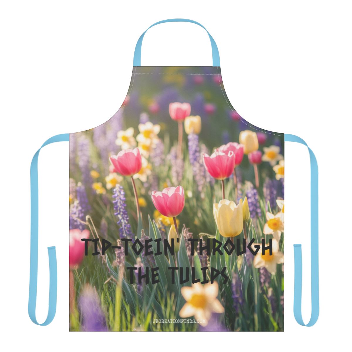 Tip Toe'in Through the Tulips Colorful Apron