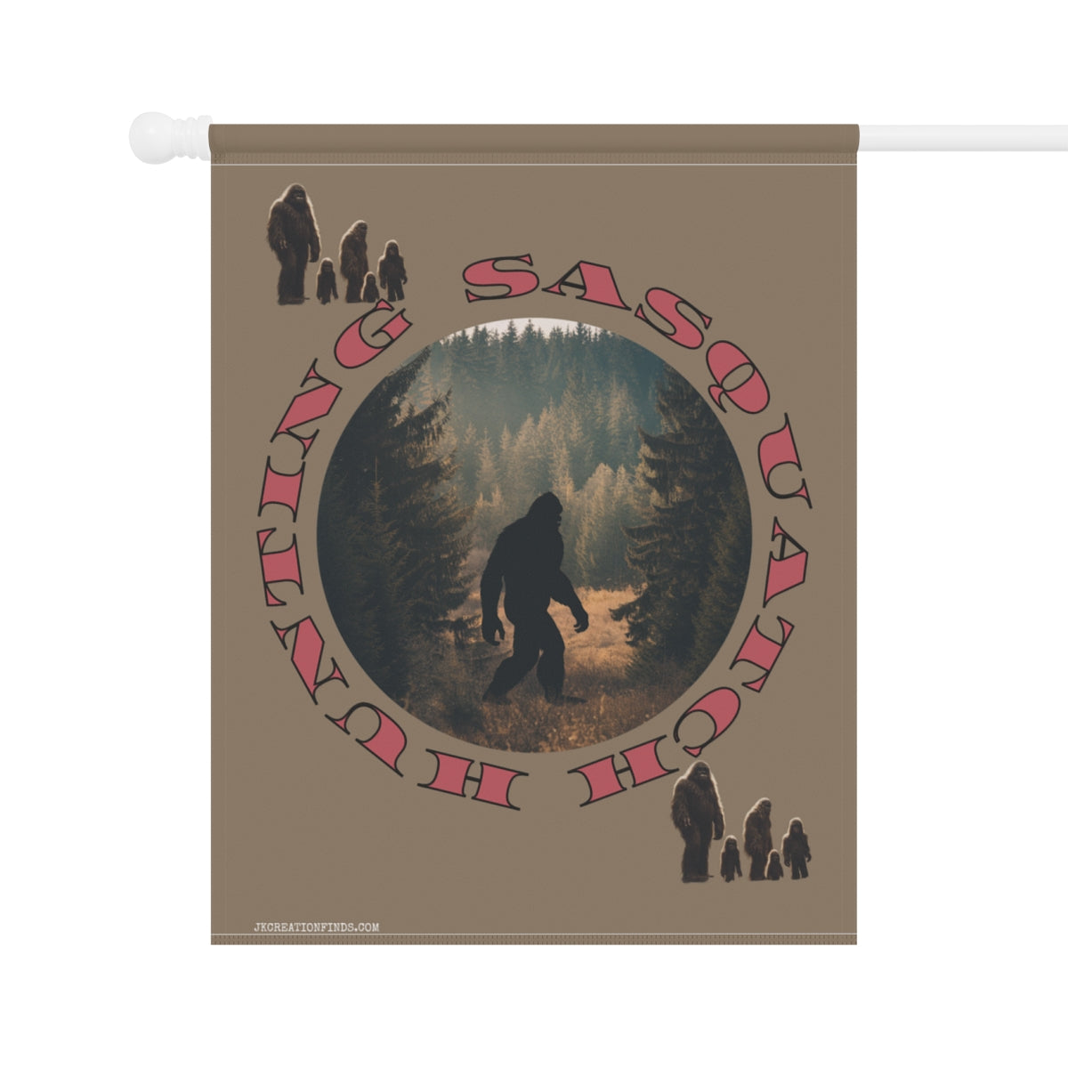 Hunting Sasquatch Outdoor Adventure Tapestry Product