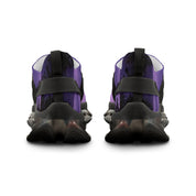 Stylish Purple and Black High Top Athletic Footwear