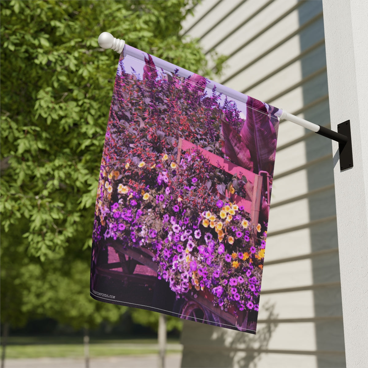 Colorful Floral Arrangement Garden Decorative Flag
