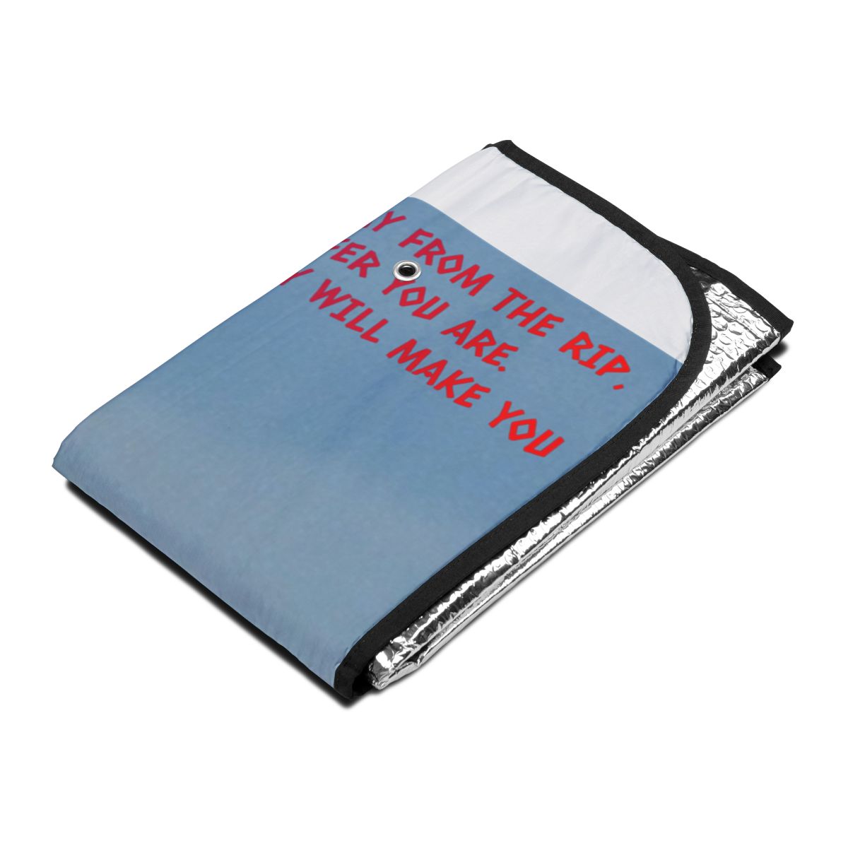 Motivational Quote Folded Blanket for Comfortable Use