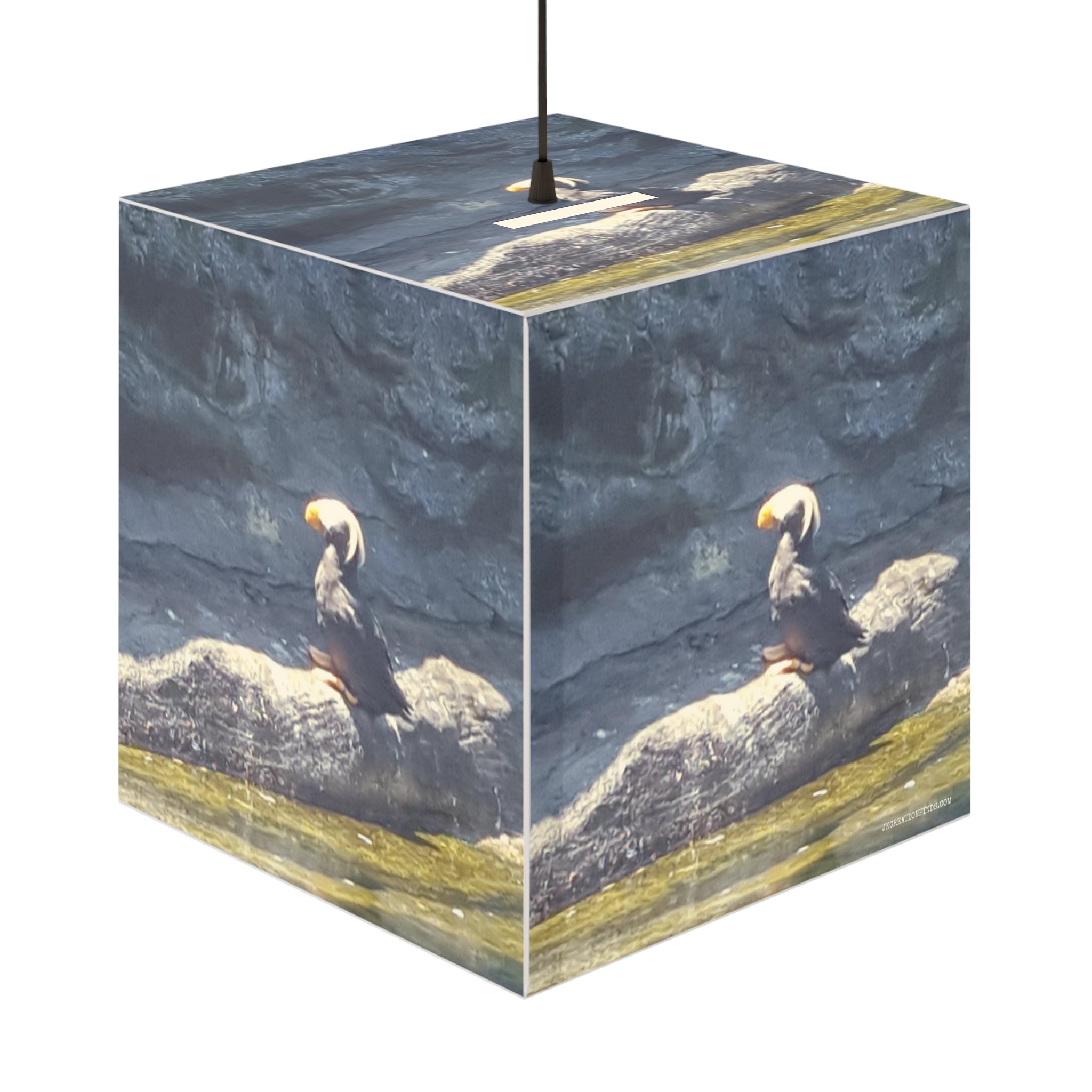 Tufted Puffin Log Water Rocky Cube Decorative Lamp product type