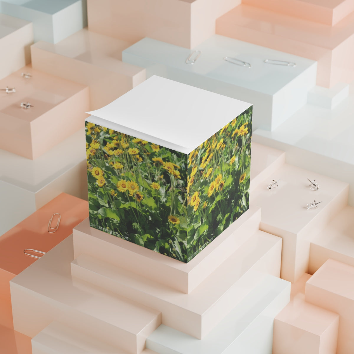 Sunflower Field Inspired Decorative Box for Home Use