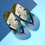Flip-flops with "Laguna Beach" text and a beach scene.