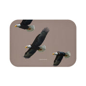 Soaring Bald Eagles Design Bath Mat