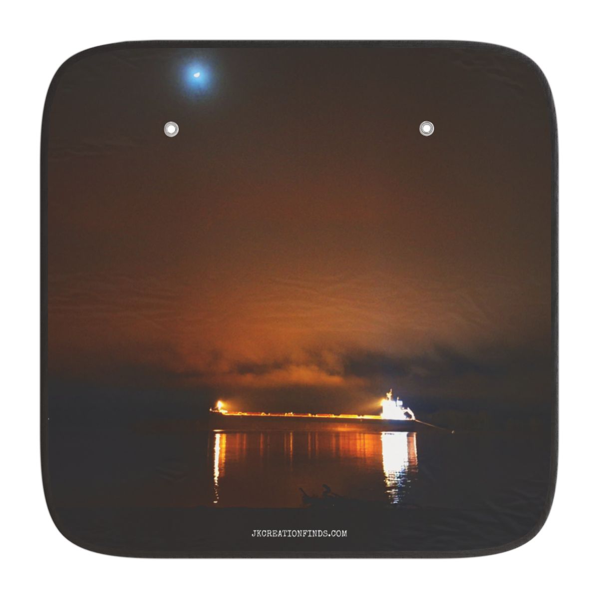 Stunning Night Sea Scene Foldable Sunshade Accessory