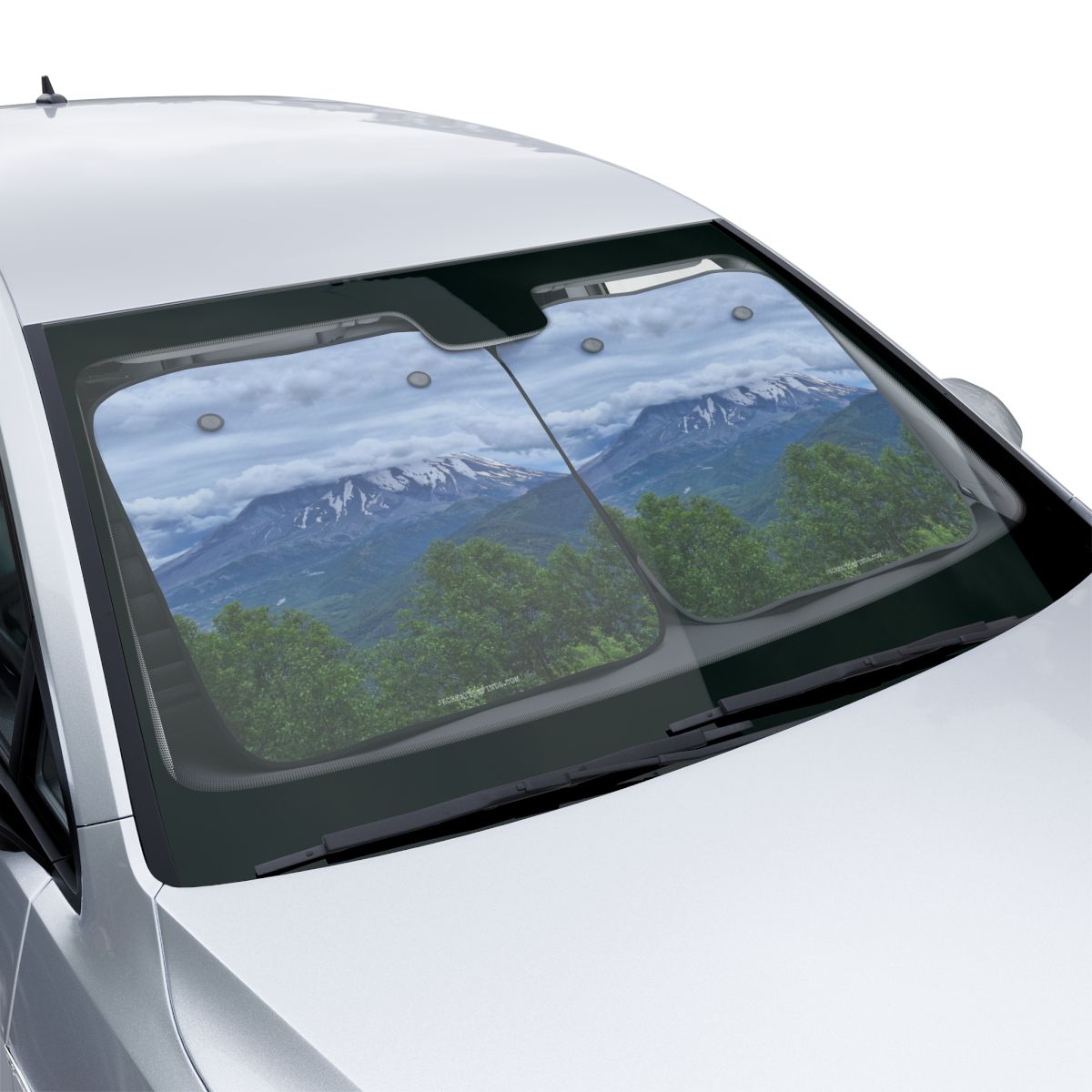 Scenic Mountain View Auto Front Windshield Sunshade